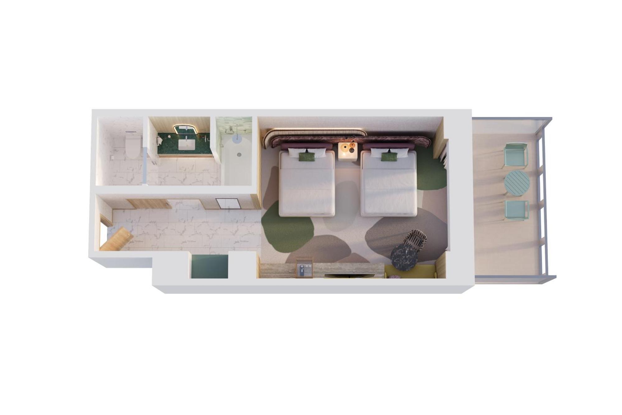 Pier Sixty-Six Hotel Fort Lauderdale Exterior photo Floorplan of a typical room
